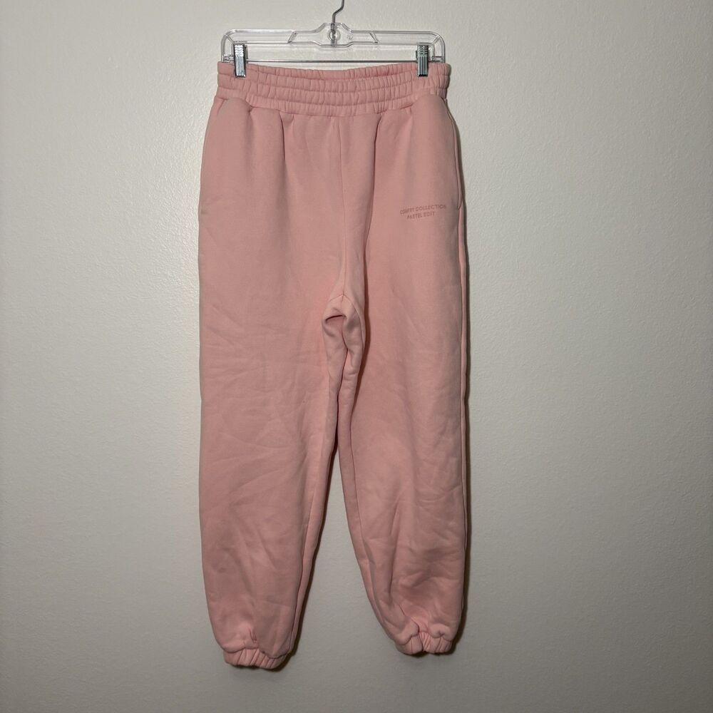 Comfrt Collection Pastel Edition Pink Sweatsuit Sweater Joggers Medium - Picture 3 of 10